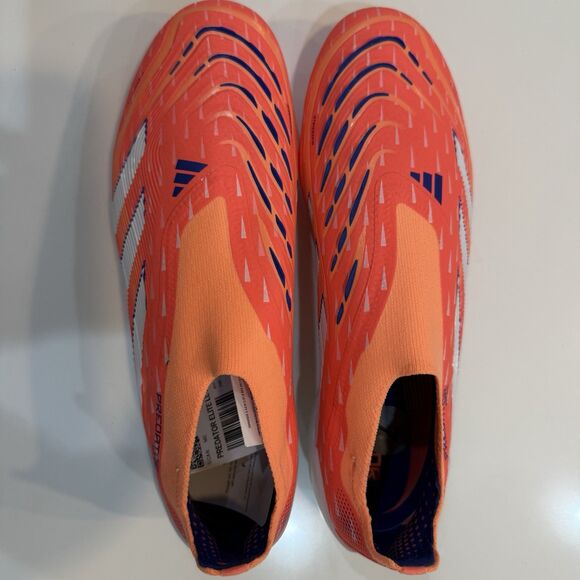 M Sz 7 /W 8 Adidas Predator Elite Laceless FG Signal Coral Soccer Cleats JI1076 main image 5